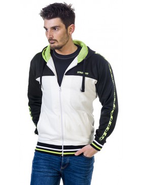 SUDADERA STARTER HOMBRE SAN FRANCISCO COLOR BLANCO/NEGRO TALLA S