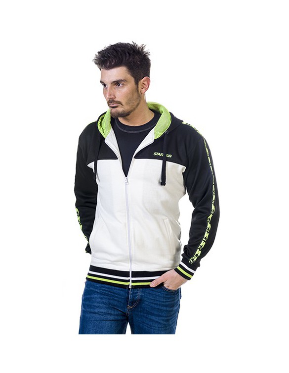 SUDADERA STARTER HOMBRE SAN FRANCISCO COLOR BLANCO/NEGRO TALLA S