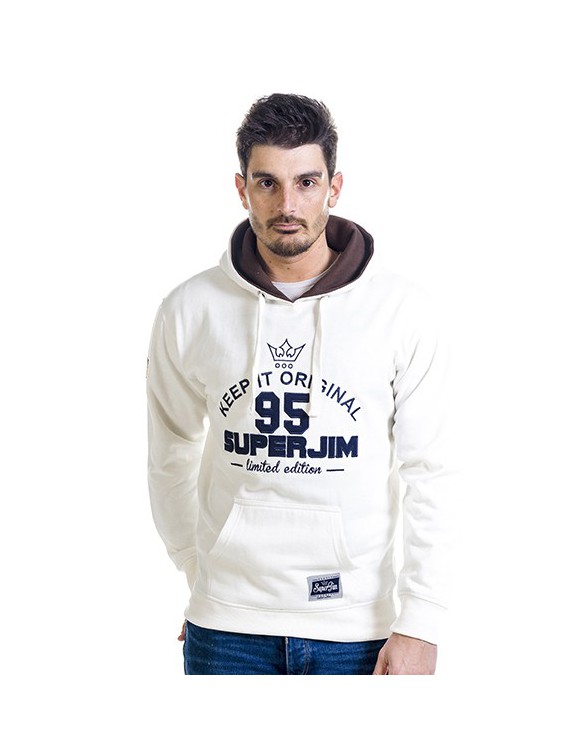 SUDADERA SUPERJIM S-SILVER COLOR BEIGE TALLA S