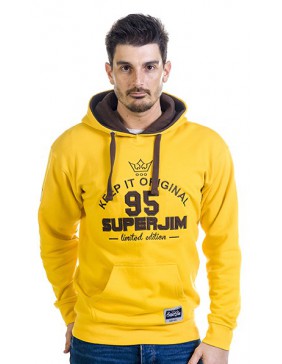 SUDADERA SUPERJIM S-TAURUS COLOR AMARILLO TALLA M