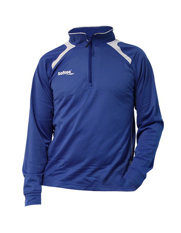 SUDADERA SOFTEE ONTARIO COLOR BLANCO/ROYAL TALLA XL