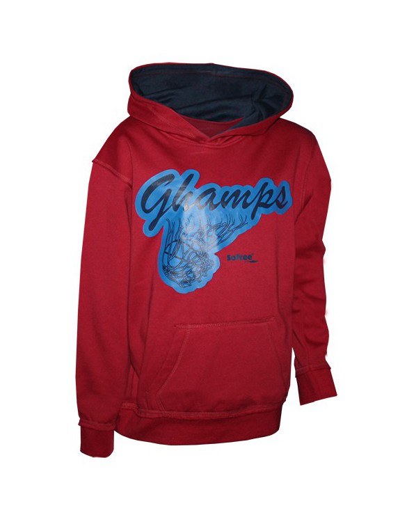 SUDADERA SOFTEE CHAMPS ADULTO COLOR ROJO TALLA M