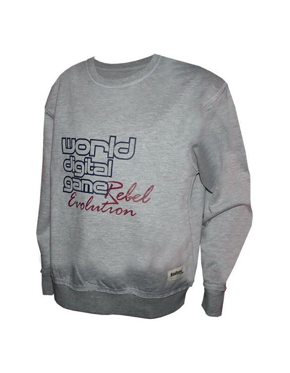 SUDADERA SOFTEE GAME REBEL INFANTIL COLOR GRIS TALLA 12 AÑOS