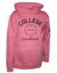 SUDADERA SOFTEE COLLEGE INFANTIL COLOR ROSA CLARO TALLA 12 AÑOS