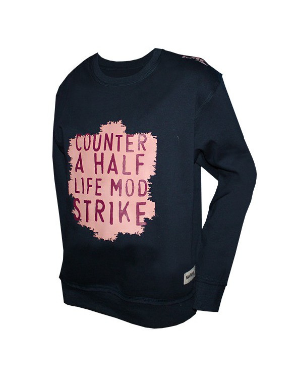 SUDADERA SOFTEE STRIKE INFANTIL COLOR MARINO TALLA 12 AÑOS