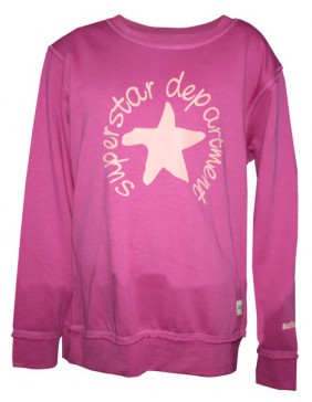 SUDADERA SOFTEE SUPERSTAR INFANTIL COLOR ROSA TALLA 14 AÑOS