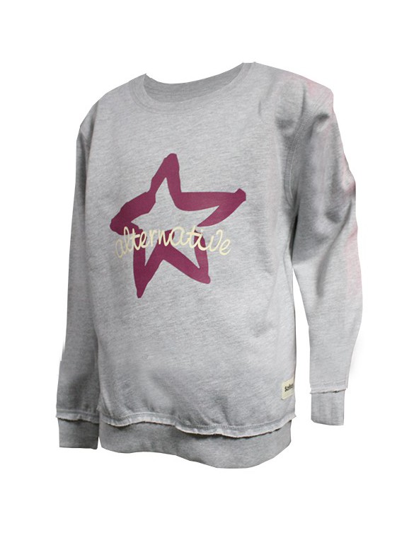 SUDADERA SOFTEE ALTERNATIVE INFANTIL COLOR GRIS TALLA 12 AÑOS