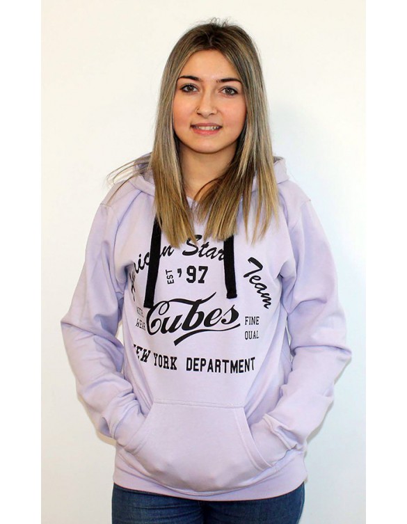 SUDADERA 1997 CUBES ADULTO COLOR LILA TALLA M