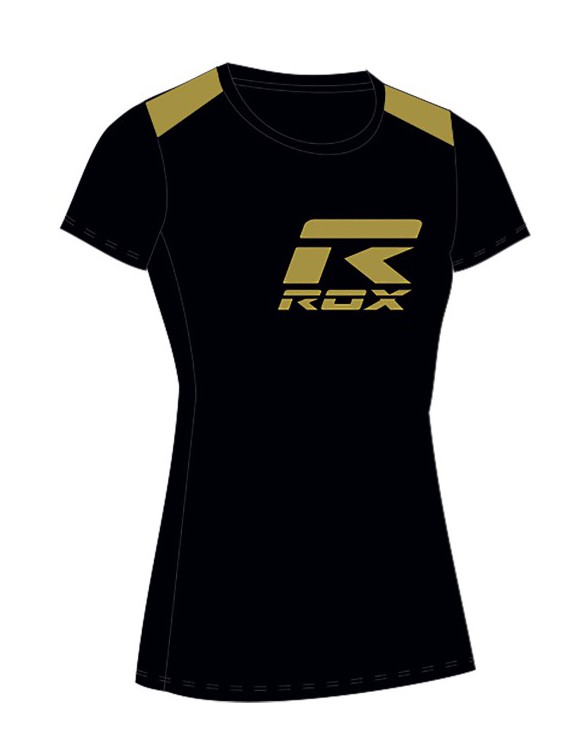 CAMISETA ROX R-PALACE MUJER COLOR NEGRO/ORO TALLA XS