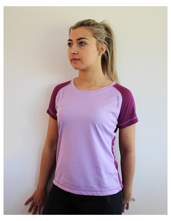 CAMISETA STARTER AUGUSTA MUJER COLOR FUCSIA/GRANATE TALLA XS