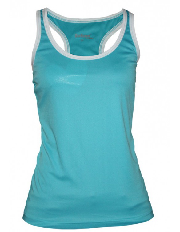 CAMISETA SOFTEE FULL TIRANTES MUJER COLOR AZUL/BLANCO TALLA XS