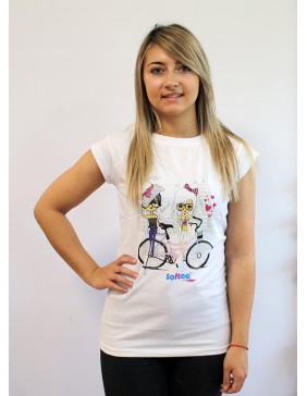 CAMISETA SOFTEE ENJOY ADULTO COLOR BLANCO TALLA M