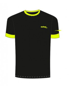 CAMISETA SOFTEE GALAXY HOMBRE COLOR NEGRO/AMARILLO FLUOR TALLA XXL