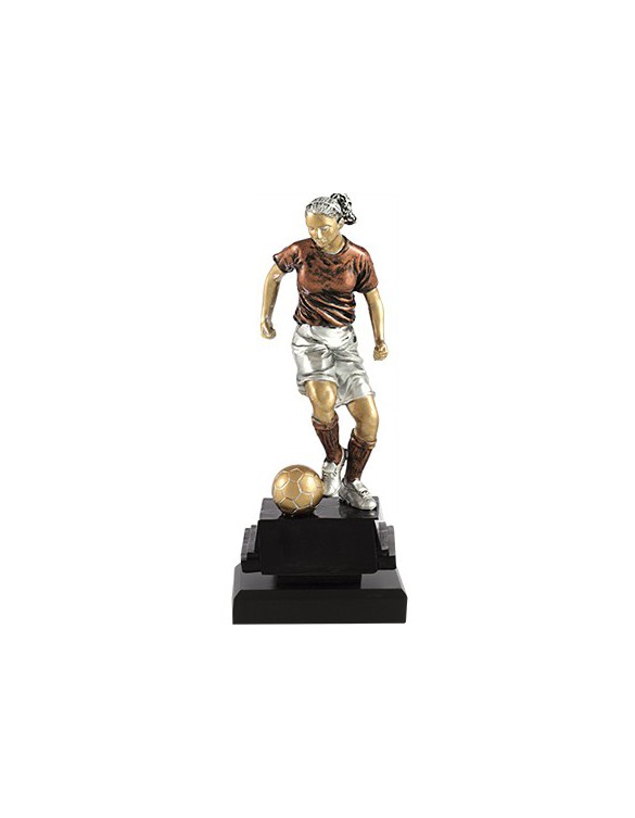 JUGADORA FUTBOL CONDUCE BALON 25 cm