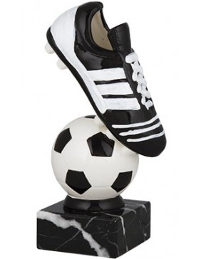 P TROFEO BOTA Y BALON DECORADA 26 cm