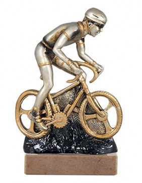 P CICLISMO PLATA BORDE ORO 29 cm