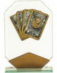 CARTAS CRISTAL ROMBO COBRE 17 cm