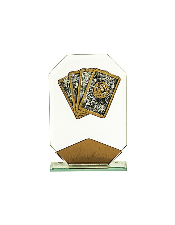 CARTAS CRISTAL ROMBO COBRE 17 cm