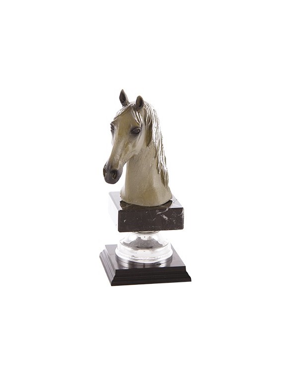 MP CABEZA CABALLO ORO-PLT 24 cm